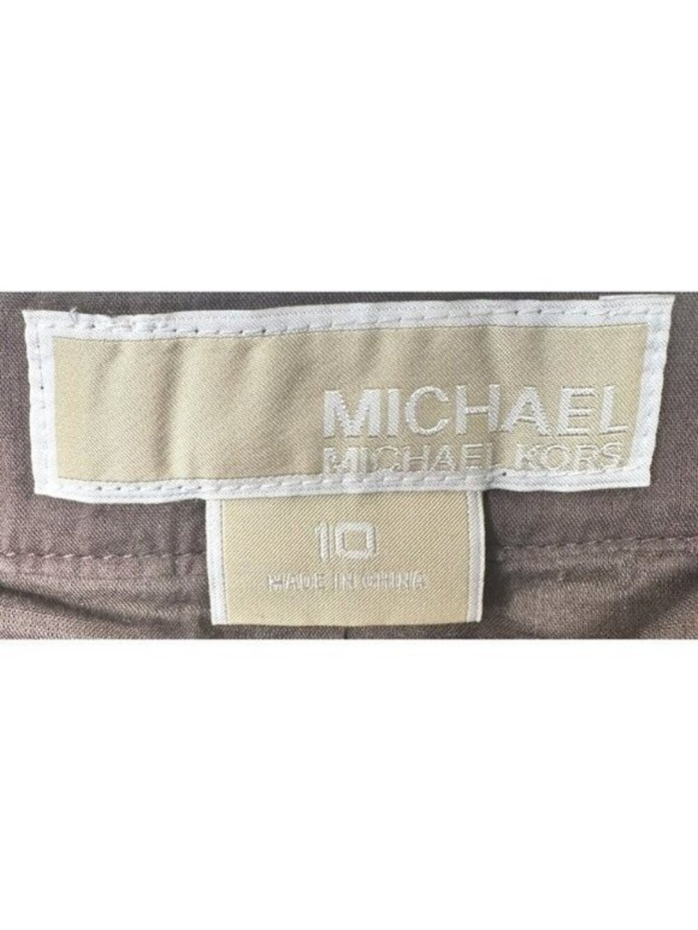 Michael Kors Boho Flare Skirt Womens 10 Brown Embroidered Pleated Cotton - Picture 6 of 9
